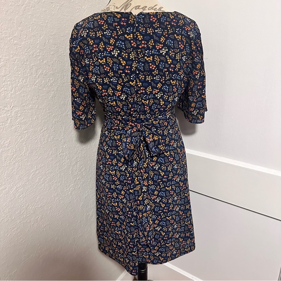 Madewell Cross-Front Mini Dress in Garden Party - Picture 8 of 11